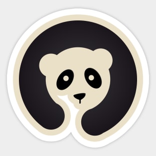 Panda t-shirt Sticker